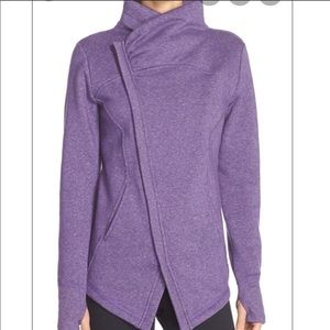 Zella Asymmetrical Snow Drift Zip Up